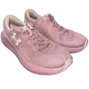 UNDER ARMOUR CHARGED RUNNING SHOES WOMENS 7.5 PINK ATHLETIC SNEAKERS